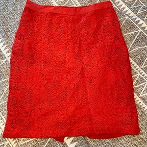 The Limited Red Pencil Skirt